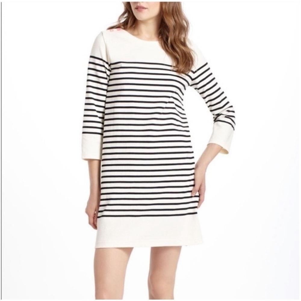 Anthropologie Allihop Belmont Striped Dress - Size L